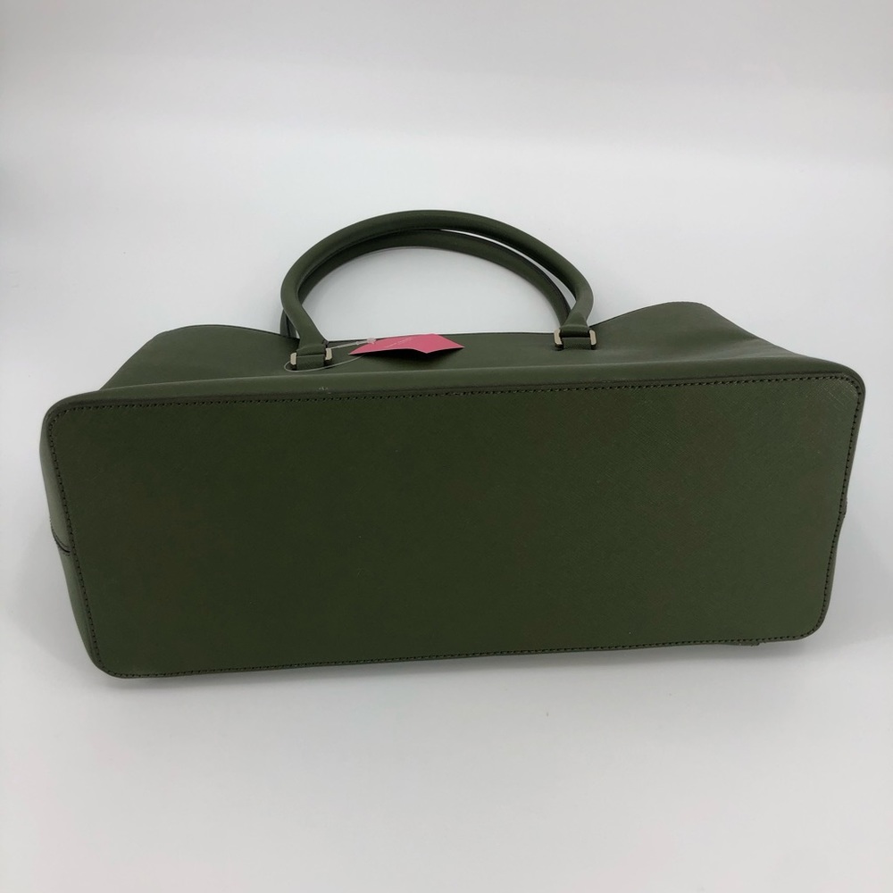 Kate Spade Halsey Post Street Olive Green Tote Bag - Picture 4 of 15